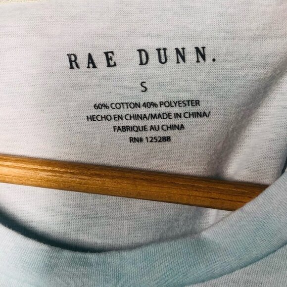 Free WITH PURCHASE Rae Dunn ‘Honeymoon  Vibes’ Blue Tie Dye T-Shirt Size Small - Picture 2 of 3